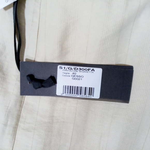 NWT Gentry Porfolio Cream Linen Blend Slim Pants - Picture 7 of 7